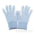 Gants ESD électriques PU sans Poly HESPAX 13G DMF